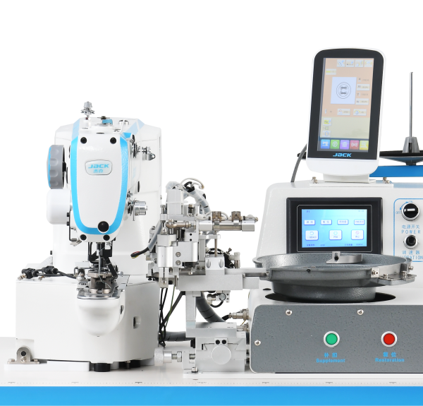 JK-T1903GR Computerized Button Attach Machine with Automatic Button Feeder